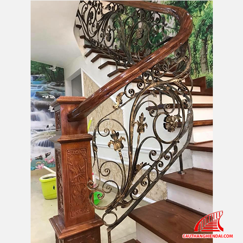 Cầu thang sắt nghệ thuật 35